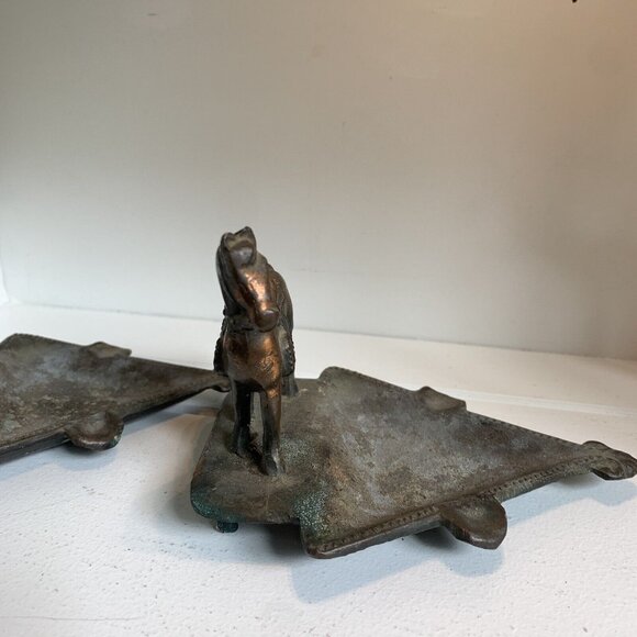 Vintage Copper Horse Ashtrays Set of 2 - Picture 7 of 11